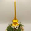 Vánoční špička - chaloupka, 28 cm | Zlatá