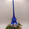 Vánoční špička - chaloupka, 28 cm | Modrá
