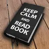 Keep calm and read book | Černá