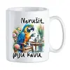 Nerušit, piju kávu! - Papoušek Ara (modrožlutý)