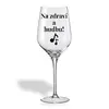 Sklenička na víno - Na zdraví a hudbu!