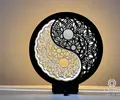Obrazová lampa "Jing Jang"