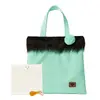 Nákupní taška | Mintová pastelová s černou