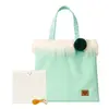 Nákupní taška | Mintová pastelová s bílou