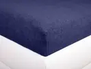 Froté prostěradlo | Velikost: 140 x 200 cm | Tmavě modrá