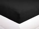 Froté prostěradlo | Velikost: 90 x 200 cm | Černá