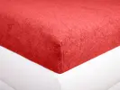 Froté prostěradlo | Velikost: 90 x 200 cm | Červená