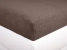 Froté prostěradlo | Velikost: 90 x 200 cm | Kávová