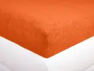Froté prostěradlo | Velikost: 140 x 200 cm | Oranžová