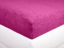 Froté prostěradlo | Velikost: 220 x 200 cm | Tmavě růžová