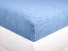 Froté prostěradlo | Velikost: 90 x 200 cm | Světle modrá
