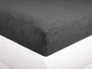 Froté prostěradlo | Velikost: 160 x 200 cm | Tmavě šedá