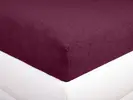 Froté prostěradlo | Velikost: 90 x 200 cm | Vínová