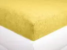 Froté prostěradlo | Velikost: 160 x 200 cm | Žlutá