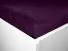 Mikroflanelové prostěradlo | Velikost: 90 × 200 cm | Tmavě fialová