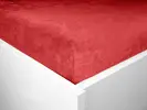 Mikroflanelové prostěradlo | Velikost: 90 × 200 cm | Červená