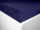 Mikroflanelové prostěradlo | Velikost: 90 × 200 cm | Tmavě modrá
