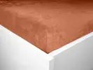 Mikroflanelové prostěradlo | Velikost: 140 × 200 cm | Cihlová
