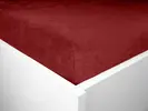 Mikroflanelové prostěradlo | Velikost: 90 × 200 cm | Vínová