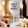 Nerozbitná sklenice - Hlavně se z toho neposrat | Bílá