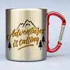 300 ml Turistický nerezový termohrnček "Adventures is calling"