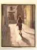 Olejomaľba slovenského umelca Michal Mach "Old town rush"