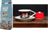 Zrnková káva Blend Raffaello Mild se šálkem Black (160 ml)