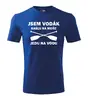 Vodácké tričko modré/nápis JSEM VODÁK... | Velikost: S