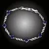 Okouzlující náramek Danielle Royal Blue s třpytivými krystaly