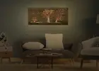 Svetelný obraz na stenu "Tri olivy"