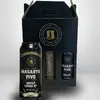 2 x 0,5 l Degustačný balíček pív + pohár s logom Masaryk v darčekovom balení