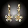 Pozlacené náušnice La Diamantina Sakura Gold