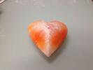 Oranžovo - bílé srdce