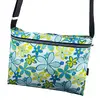 Crossbody taška SPORT | Bílá s kvítky
