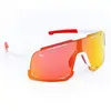 Bílé polarizační brýle Kašmir Sport Sunset Polarized 2.0 SSP6 - skla oranžová zrcadlová