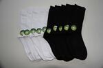 12 párů dámských ponožek - vysoké | Velikost: 35/38 | (bílé a černé)