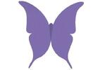 100 ks motýlků (fialová barva)