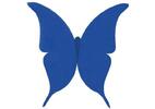 100 ks motýlků (tmavě modrá barva)
