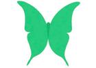 100 ks motýlků (zelená barva)