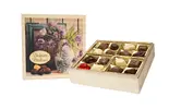 400 g Belgické pralinky v drevenej dóze (tulipány)