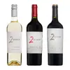 Set Chardonnay a dvou typů Cabernet Sauvignon