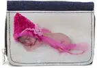 Peněženka džínsová, 12×9 cm