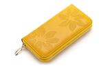 Dámská peněženka s květy tm.žlutá