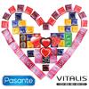 Valentýnský Maxi Pasante a Vitalis balíček - 68 kondomů Pasante a Vitalis + dárek 4x Pasante Hearts včetně poštovného