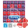 Valentýnský Durex Ultra Thin Feel balíček - 40 kondomů + 2 lubrikační gely Pasante + super tenký Sagami Original 0.02 jako dárek + dárek 4x Pasante Hearts včetně poštovného