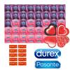 Jarní Durex Feel Intimate balíček - 54 kondomů Durex, Pasante a Pasante Hearts