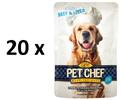 Pet Chef Dog kapsička pro psy - hovězí s játry (20x 100 g)