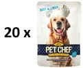 Pet Chef Dog kapsička pro psy - hovězí s játry (20x 100 g)