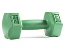 Zelená plastová činka HEX 1 kg