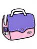 Kreslená taška růžovo fialová CYD (SS14/3036)